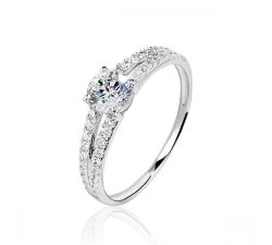 Boston Ring - Diamonds 18k Gold - Wedding Ring - Eternity Colombia