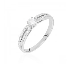 Sarasota Ring - Engagement Rings - CZ Stones - 18k Gold | Eternity Joyería